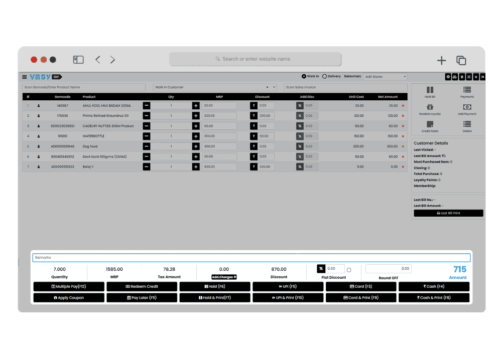 POS Payment Modes